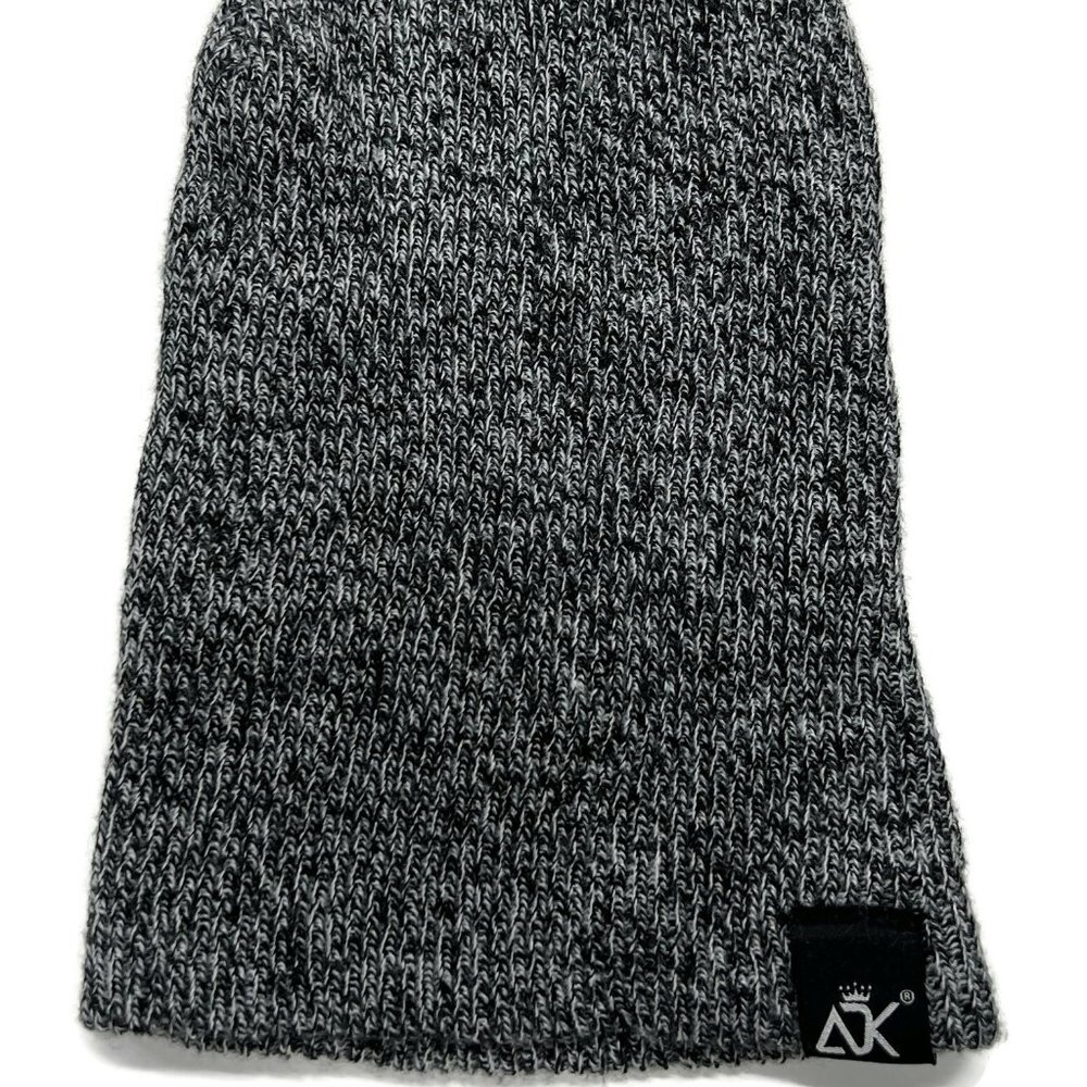 Black Gray‎ Beanie Hat One Size Winter Speckled